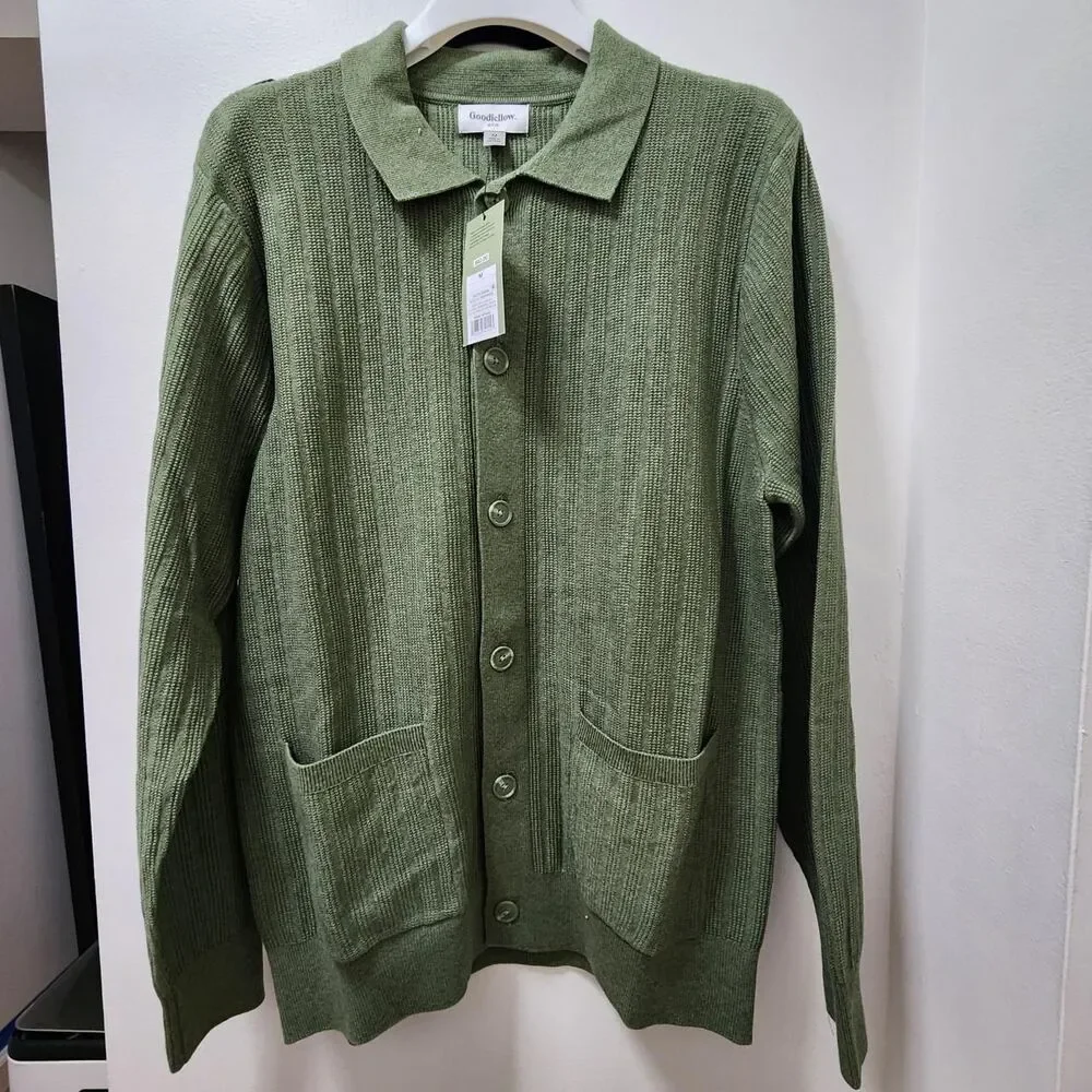 Goodfellow-co Men's Green Cardigan